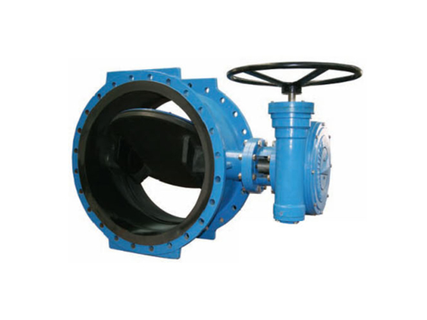 Double eccentric flange type anti-corrosion butterfly valve