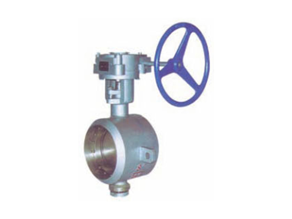 Butt welding eccentric metal seal butterfly valve