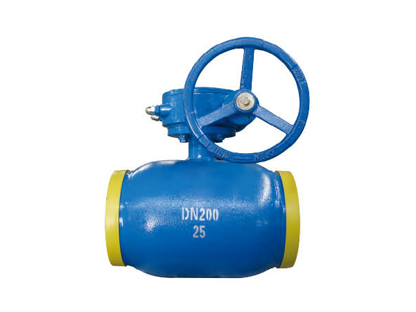Heating worm gear floating all-welded ball valve